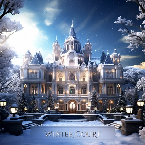 Winter Court Acotar, Winter Court, Egypt Concept Art, Winter Palace, A Court Of Wings And Ruin, A Court Of Mist And Fury, Fantasy Castle, Look At The Stars, Graphics Inspiration