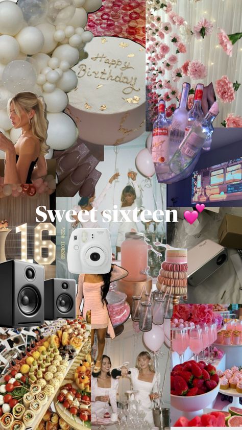 Sweet 16 Party Planning, Sweet 16 Pictures, 14th Birthday Party Ideas, Glamping Birthday, Sweet Sixteen Birthday Party Ideas, Sweet 16 Themes, Backyard Birthday, Cute Birthday Ideas, Bday Party Theme