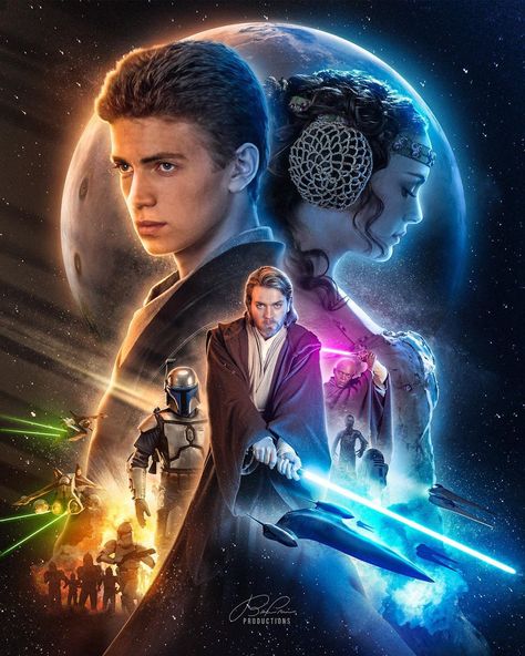 Benny Productions on Instagram: “. For the second installment of my Star Wars poster remakes; Attack of the Clones! I’m very happy with the result! Check out the video on…” Star Wars Episode 2, Star Wars Attack Of The Clones, Anakin Vader, Star Wars Background, Star Wars Ahsoka, Attack Of The Clones, Star Wars Film, Star Wars Wallpaper, Star Wars Artwork