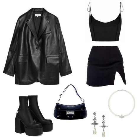 Party Girl Outfit Aesthetic, Fame Dr Aesthetic Outfits, Black Euphoria Outfit, Euphoria Aesthetic Clothes, Hot Aesthetic Outfit Ideas, Dior Outfits Women Casual, Singer Aesthetic Outfit, Dior Outfits Aesthetic, Outfit Claims For Dr