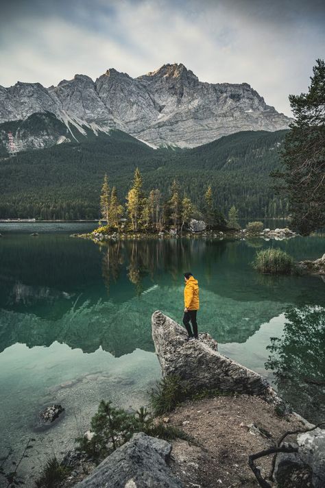 Lake Eibsee, German Alps, Bavarian Alps, German Travel, Yoga Online, Cities In Germany, Visit Germany, Africa Do Sul, Hidden Beauty