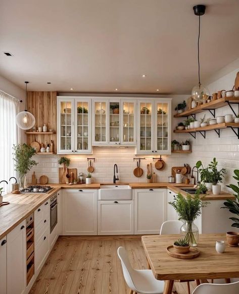 Room Dekoration, Casa Country, Boho Kitchen, Dream House Interior, Dream House Decor, Kitchen Style, Dream Home Design, Home Decor Kitchen, Interior Design Kitchen