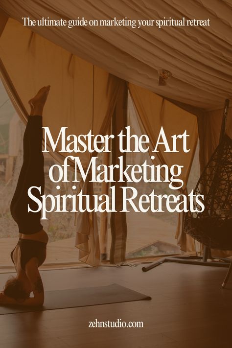 Dive into our ultimate guide on marketing your spiritual retreat! Learn how to connect authentically with your ideal audience and transform your wellness business. Spiritual Retreat Ideas, Retreat Flyer Design, Retreat Website, Meditation Business, Protect Energy, Retreat Aesthetic, Retreat Business, Kintsugi Tattoo, Healing Business