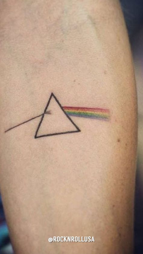 70s Rock Tattoo, Pink Floyd Symbol, Rock Band Tattoos For Men, Classic Rock Tattoo Ideas, Rock Bands Tattoo, Rock Band Tattoo Ideas, Rockstar Tattoo Ideas, Rock Music Tattoo, Pink Floyd Tattoo Ideas