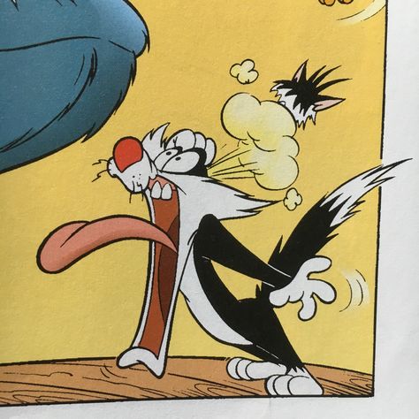 Shock/fear/scared pose  Sylvester the Cat Sylvester The Cat, Cat Comics, Looney Tunes, Comic Art, Comics, Disney Characters, Drawings, Fictional Characters, Animals