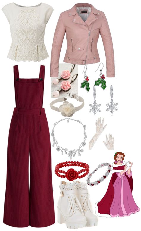 Modern Winter Belle Inspired outfit ideas | Belle Inspired Outfits Casual, Disney Bound Outfits Winter, Disney Outfits Women Winter, Aurora Sleeping Beauty Dress, Modern Disney Outfits, Frozen Inspired Outfits, Belle Inspired Outfits, Disneybound Ideas, Sleeping Beauty Dress