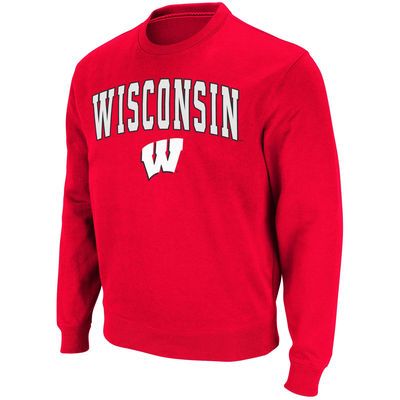 Men's Stadium Athletic Red Wisconsin Badgers Arch & Logo Crew Pullover… Georgia Bulldogs, Maryland Terrapins, Arch Logo, Crew Sweatshirts, Sports Apparel, Long Sleeve Pullover, Pullover Sweatshirt, Maryland, Sport Fitness