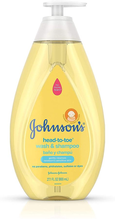 Amazon.com: Johnson's Head-To-Toe Gentle Baby Wash & Shampoo, Tear-Free, Sulfate-Free & Hypoallergenic Wash for Baby's Sensitive Skin & Hair, 27.1 fl. oz Baby Body Wash, Baby Eyes, Gentle Baby, Usa Baby, Baby Lotion, Baby Shampoo, Johnson And Johnson, Foster Care, Baby Body