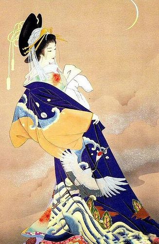 Haruyo Morita | Flickr - Photo Sharing! Japanese Drawing, Art Geisha, Asian Cards, Geisha Tattoo, Art Chinois, Geisha Art, Asian Painting, Traditional Japanese Art, Japanese Geisha