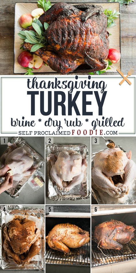 Apple Cider Brine, The Best Thanksgiving Turkey, Smoked Whole Turkey, Best Thanksgiving Turkey, Turkey Seasoning, Moist Turkey, Bbq Turkey, Smoked Turkey Recipes, Chile Guajillo