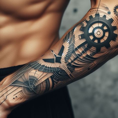 Voll Arm-tattoos, Arm Tattoos For Guys Forearm, Koi Tattoo Sleeve, Brush Tattoo, Inner Forearm Tattoo, Realistic Tattoo Sleeve, Clock Tattoo Design, Forarm Tattoos, Cool Forearm Tattoos