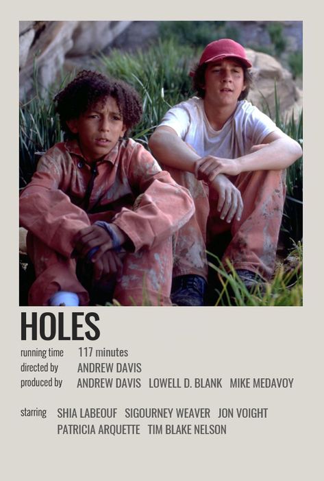 Holes Wallpaper Movie, Holes Movie Aesthetic, Holes Poster, Holes 2003, Family Curses, Holes Movie, John Voight, Movie Character Posters, Top Movies To Watch