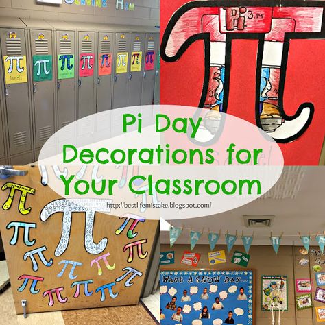 Pi Day Classroom Decorations Pi Activities, Holiday Math Activities, Math Competition, Math Pictures, Math Enrichment, Pi Symbol, Holiday Math, Teaching Mathematics, Spring Classroom