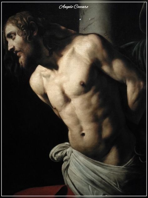 Caravaggio. Flagellazione di Rouen [dettaglio] Michelangelo Caravaggio, Column Detail, Caravaggio Paintings, Rococo Art, Baroque Painting, Baroque Art, Jesus Painting, Italian Painters, Arte Obscura