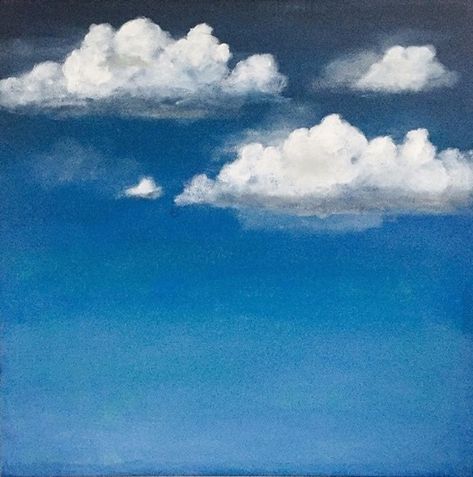 This painting reflects my childhood looking up in the sky while laying on the grass during the summer days. Cloud Painting Acrylic, Painted Wildflowers, Summer Skies, Artfully Walls, Sky Artwork, Cloud Art, Ocean Scenes, Bachelor Pad, Sky Painting