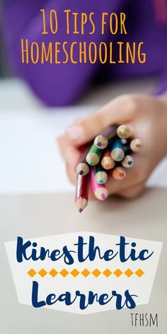 10 Tips for Homeschooling Kinesthetic Learners.  Many of these tips would work great in a special education classroom as well.  Great info as many of our special learners do well with hands on activities.  Read more at:  http://www.tfhsm.com/2016/04/abcs-homeschool-k-kinesthetic-learners.html Kinesthetic Learning Activities, Kinesthetic Learning Style, Kinesthetic Learning, Homeschool Advice, Homeschooling Tips, Homeschool Education, Homeschool Inspiration, Homeschool Encouragement, Homeschool Learning