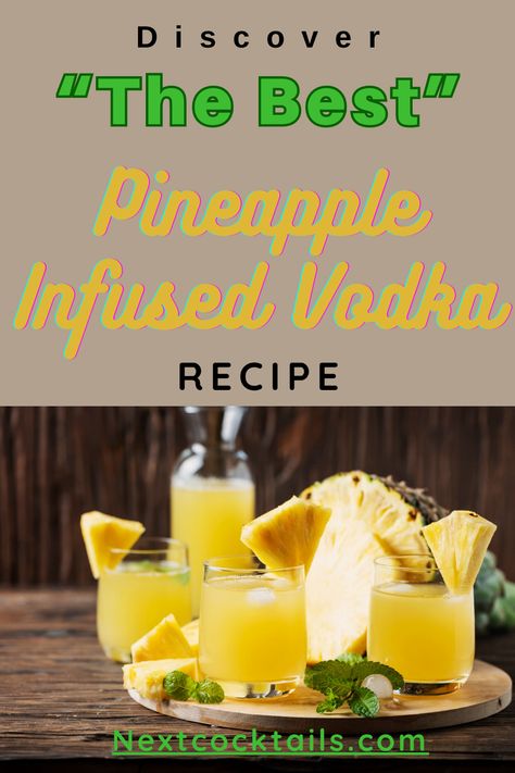 Ever tried Pineapple Infused Vodka? Dive into our easy-to-follow Stoli Doli recipe, which guarantees a delicious, smooth pineapple flavor that will take your taste buds by surprise. A surefire way to create unforgettable memories! Pineapple Vodka Drinks, Stoli Doli, Stoli Doli Recipe, Infused Vodka Recipes, Pineapple Infused Vodka, Infused Alcohol, Pineapple Vodka, Roasted Pineapple, Liqueurs Recipes