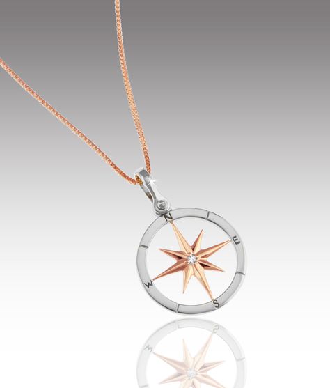 Compass Rose Necklace, Simple Compass, Compass Pendant Necklace, Tony Duquette, Pearl Jewels, Compass Pendant, Compass Necklace, Compass Rose, Rose Jewelry