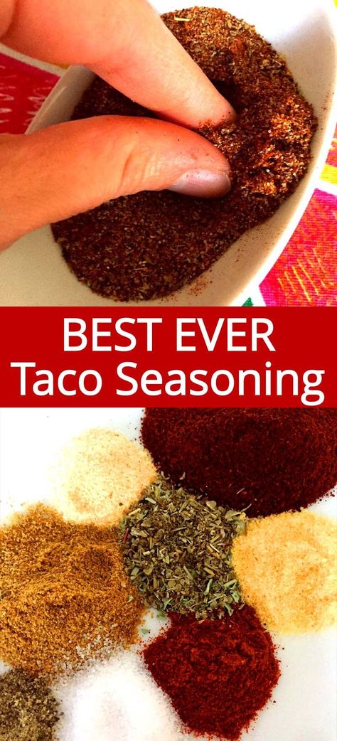 Best Homemade Taco Seasoning, Easy Taco Seasoning Recipe, Taco Seasoning Mix Recipe, Mexican Spice Mix, Spicy Taco Seasoning, Mexican Spice, Mild Taco Seasoning, Make Taco Seasoning, Homemade Taco Seasoning Mix