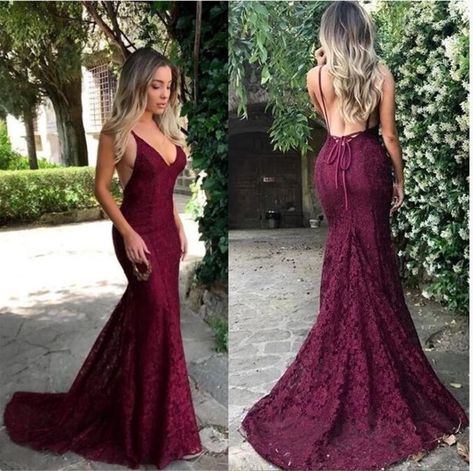 Burgundy red dress