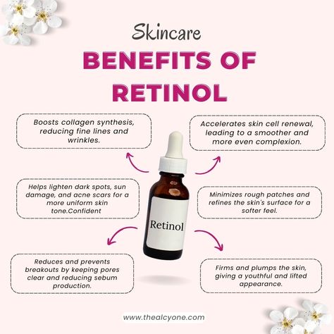 Skincare benefits of retinol #retinol #retinolskincare #RetinolBenefits #retinol When To Use Retinol, Retinol Before And After, Benefits Of Retinol, Retinol Benefits, Retinol Skincare, Popular Skin Care Products, Skincare Benefits, Look Put Together, Lighten Dark Spots