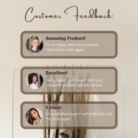 instagram, post, posts, ig, social media Customer Feedback Template Design, Feedback Instagram, Stars Clothing, Laundry Humor, Beauty Formulas, Beige Minimalist, Email Marketing Template, Abstract Watercolor Art, Customer Testimonials