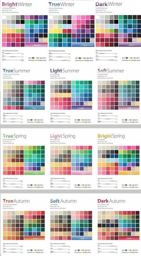 Soft Summer Colors, Clear Winter, Seasonal Color Analysis, Color Me Beautiful, Deep Winter, Bright Spring, Light Spring, Color Analysis, Soft Summer