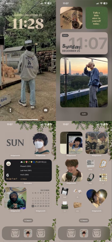 Straykids Widget Ideas, Skz Ipad Homescreen, K Pop Widgetsmith, Layout Phone Aesthetic, Skz Phone Theme Ideas, Straykids Themed Phone, Straykids Iphone Wallpaper, Skz Green Aesthetic Wallpaper, Homescreen Layout Iphone Green