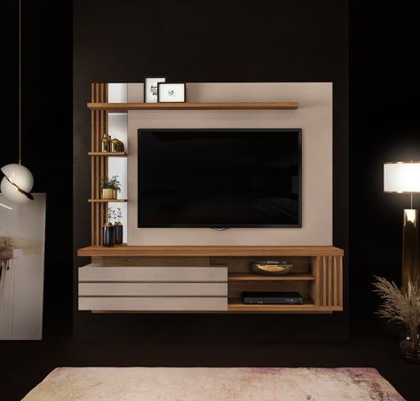 Tv Wall Panel, Lcd Panel Design, Modern Tv Unit Designs, Tv Unit Furniture Design, Wall Unit Designs, Modern Tv Wall Units, Tv Unit Furniture, Tv Unit Interior Design, Modern Tv Units