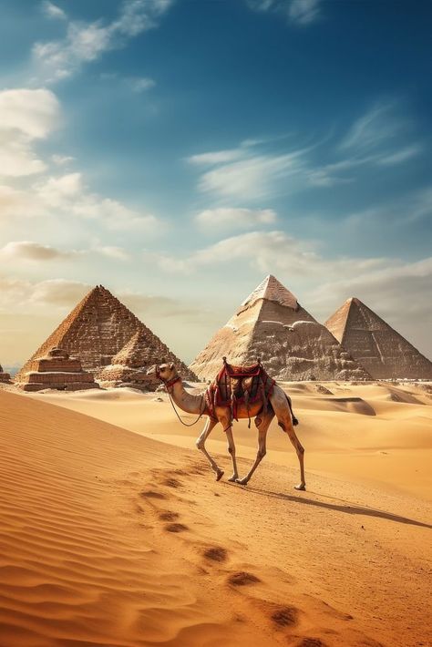 Pyramid Architecture, Camel Wallpaper, Travel Graphics, Ancient Egypt Pyramids, Pirate Ship Art, Ancient Egyptian Architecture, Egyptian Architecture, Egypt Pyramids, Pyramids Egypt