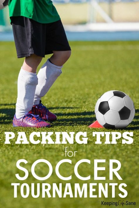 Packing for any trip can be quite a task. Get these packing tips for soccer tournaments to ease stress so you can enjoy the games. #Soccer #Soccermom #SoccerTournaments #Sportsmom Soccer Tournament Ideas, Soccer Tournament Packing List, Sports Mom Bag, Soccer Game Outfits, Soccer Stats, Travel Soccer, Tips For Soccer, Sports Ideas, Baseball Tips