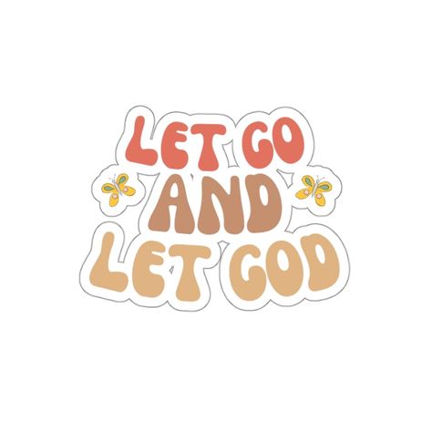 "These high-quality die-cut stickers are ideal for personalizing your Bible, journal, planner, laptop, water bottle, phone case, or any other surface you want to add a touch of inspiration to.  There are 4 sizes to choose from- (2\" x 2\") (3\" x 3\") (4\" x 4\") (6\" x 6\") Also 2 surfaces- White or Transparent  Spread gods message with this sticker and it will surely brighten your day!" Christian Stickers Aesthetic, Bible Verses Stickers, Bible Journal Stickers, Bible Verse Stickers, Let Go Let God, Bible Stickers, Gods Message, Stickers Christian, Positivity Stickers