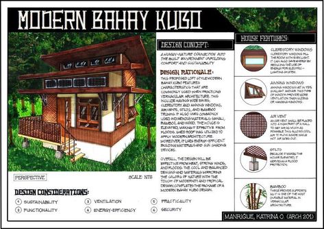 .
#tinyhouseblueprints #smallhomedesign Design Considerations Architecture, Tropical Architecture Design, Bahay Kubo Design, Architecture Logo Design, Modern Bahay Kubo, Concept Board Architecture, Philippine Architecture, Filipino Architecture, Philippines House Design