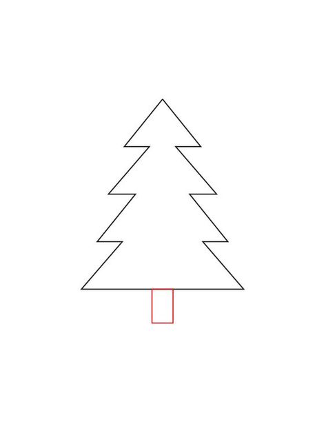 How to Draw a Christmas Tree Step by Step Christmas Tree Drawing Simple, How To Draw A Christmas Tree, Xmas Tree Drawing, Simple Christmas Tree Drawing, Christmas Tree Drawing Easy, Christmas Tree Step By Step, Tree Drawing For Kids, Draw A Christmas Tree, 5 Foot Christmas Tree