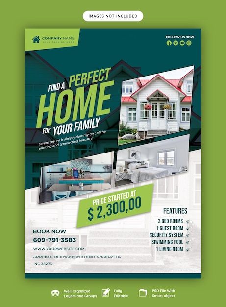 Real estate house property flyer poster ... | Free Psd #Freepik #freepsd #real-estate-agency #open-house #real-estate-sale #property-sale Property Poster Design, Property Flyer Design, Real Estate Posters, Property Poster, Real Estate Creative Ads, Corporate Social Media, Psd Website, Property Sale, Estate House