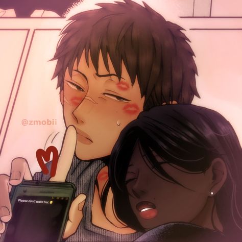 Cute Matching Pfps Black Couple, Interacial Couples Pfp Anime, Poc Couple Matching Pfp, Aesthetic Cartoon Couple Wallpaper, Matching Poc Pfps Couple, Interacial Couples Art Anime, Matching Pfp Couple Bwwm, Anime Interracial Couples, Ambw Couples Art Anime