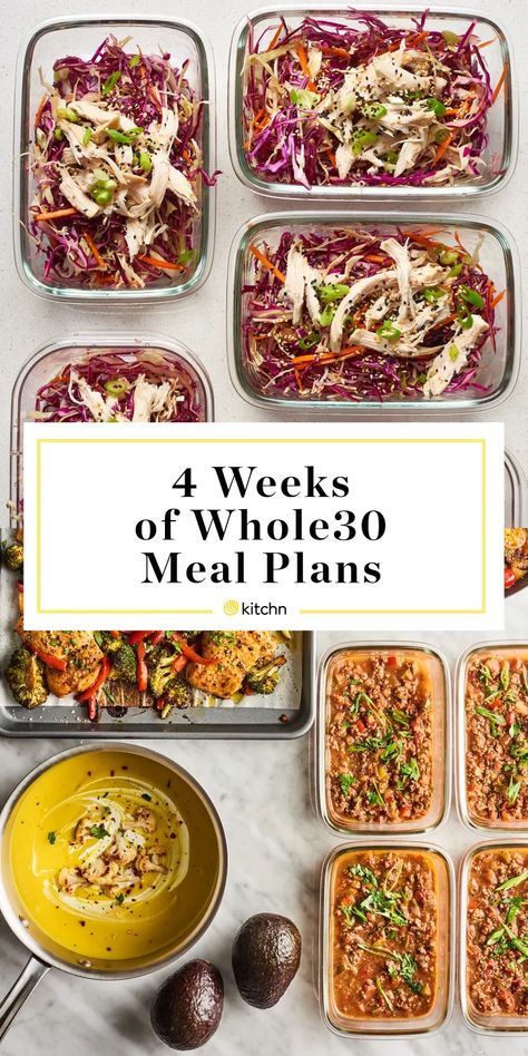 4 Week Healthy Meal Plan, Clean Meal Plans For The Week, Whole 30 Meal Prep For The Week, Whole 30 Meal Plan For Beginners, 4 Week Meal Plan Clean Eating, Budget Whole 30 Meals, Whole 30 Meal Ideas, Whole 30 Weekly Meal Plan, Whole 30 Diet Plan