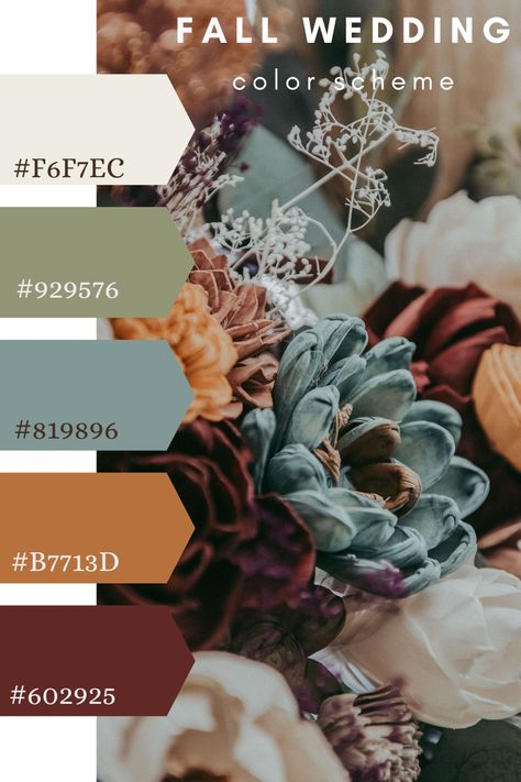 Autumn Wedding, Flowers, Colour Schemes, Wedding Color, Wedding Color Schemes, Color Scheme, Fall Wedding, Color Schemes, Shades