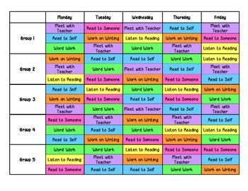 Image result for daily 5 Organisation, Rotating Homeschool Schedule, Daily 5 Schedule, Foil Recipes, Reading Rotations, Daily 5 Centers, Staff Ideas, Daily 5 Reading, Reading Schedule