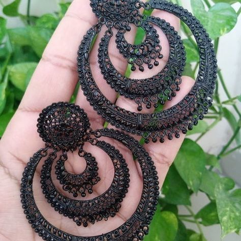 Jewelry Pakistani, Chandbali Earrings, Earrings Indian, Fancy Earrings, Indian Earrings, Jewelry Indian, Jhumka Earrings, Stylish Earring, Three Layer