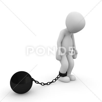 The ball and chain Stock Illustration #AD ,#chain#ball#Illustration#Stock Ball And Chain Art, Chain Vector, Ball Illustration, Ball And Chain, Person Drawing, Leg Chain, Man Sitting, In Prison, Cute Doodles