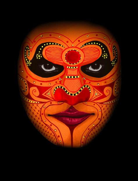 CRABCAKE: theyyam... :) Pencil Sketches Of Faces, Nyc Murals, Kathakali Face, Face Painting Images, Human Painting, Gold Art Painting, Kerala Mural Painting, Mask Painting, Wood Painting Art