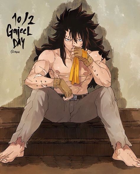 Gajeel is so hot! Gajeel Redfox Fairy Tail, Gajeel X Levy, Fairy Tail Levy, Gajeel And Levy, Fairy Tail Gruvia, Fairy Boy, Fairy Tail Gray, Fairy Tail Images, Fariy Tail