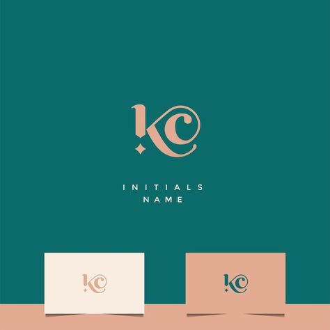 Kc Logo Design Ideas, Kc Monogram Logo, Cc Monogram Logo, Kc Monogram, Kc Logo, K Logos, Monogram Logo Design, Initials Logo, Boutique Logo