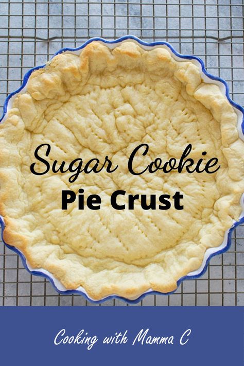 Sugar Cookie Pie Crust, Hear Stail, Sugar Cookie Pie, Black Recipes, Low Mein, Cookie Pie Crust, Cookie Crust Recipe, Sweet Pie Crust, Dessert Pies