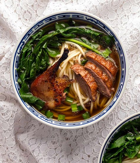 Goose Breast Recipe, Duck Noodle Soup, Chinese Roast Duck, Chinese Duck, Pickled Mustard Greens, Duck Soup, Stock Recipes, Asian Recipe, Duck Confit