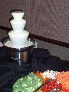 Ranch Dressing Fountain, Ranch Fountain, How To Make Ranch, June Ideas, Party Planning Food, Dinner Party Planning, Home Chocolate, Fondue Fountain, Cold Dips