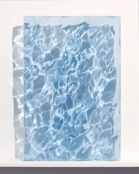 “Ripple Effect” Acrylic Sculptures by Sophia Collier Water Sculpture, Acrylic Sculpture, Contemporary Abstract Art, Blue Water, The Pool, Textures Patterns, Blue Ocean, Installation Art, Surrealism