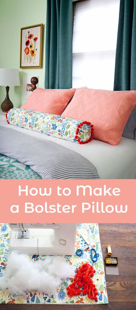 I’ve always had a bit of a thing for bolster pillows. As a little girl, they’re what I... Cushion Design Ideas, Canopy Beds, Diy Home Accessories, Bolster Pillows, Roll Pillow, Crochet Cushion, A Beautiful Mess, Mason Jar Crafts Diy, My Princess