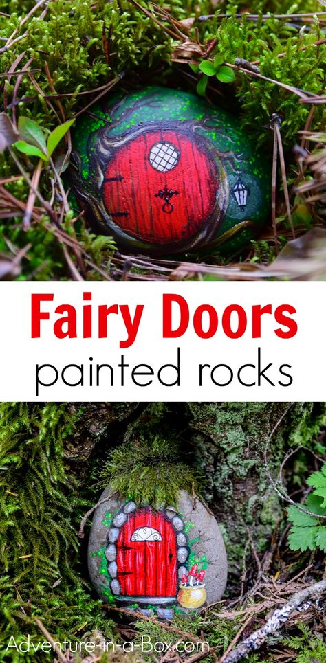 Rock Painting Ideas For Garden Outdoor, Rock Art Garden Ideas, Diy Garden Rocks, Painting Rocks For Outside, Outdoor Art Painting, Painted Rock Fairy Garden, Fairy Rock Garden Ideas, What To Do With Painted Rocks, Painting Rocks For The Garden